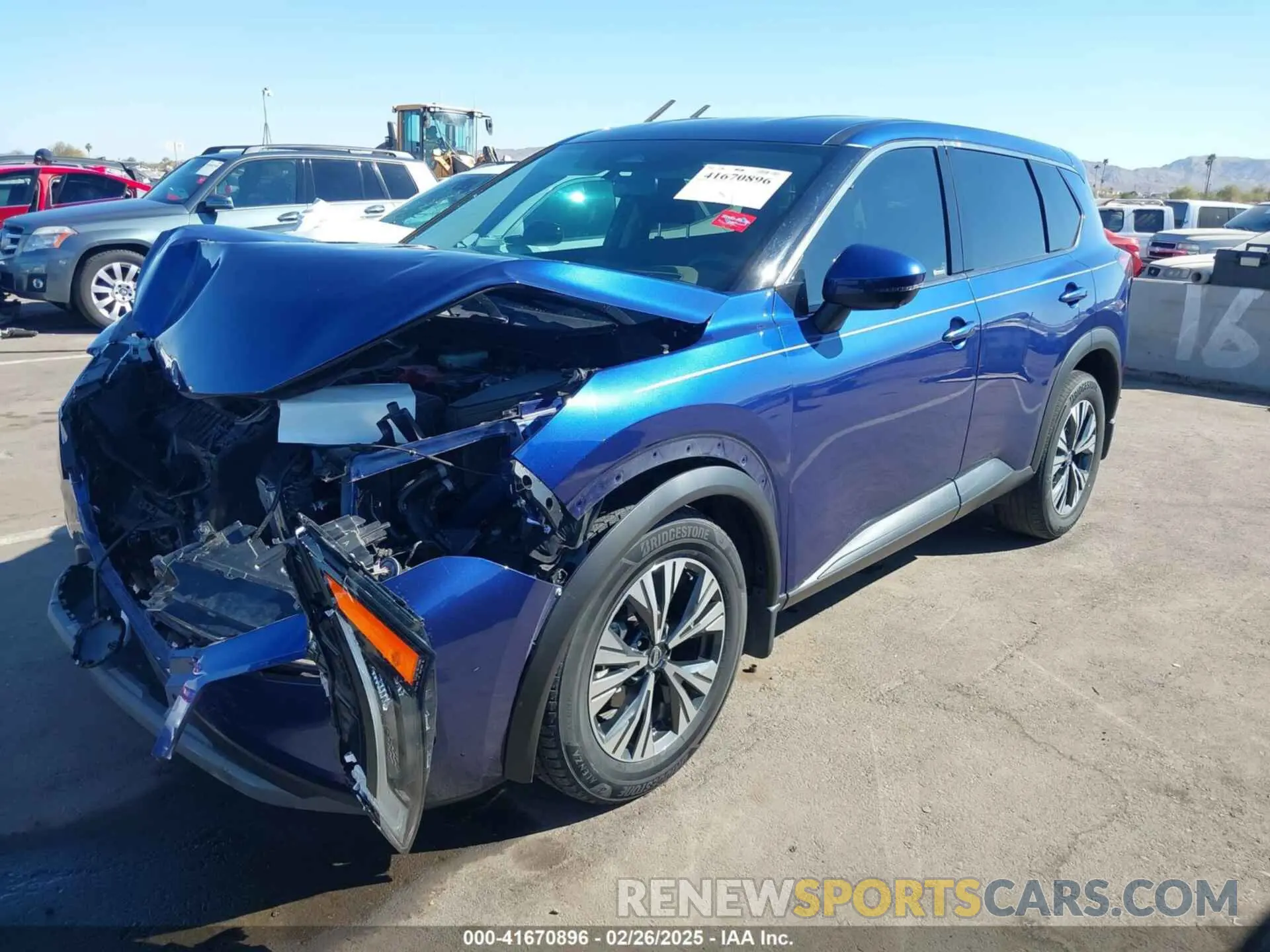 2 Photograph of a damaged car JN8AT3BAXMW007760 NISSAN ROGUE 2021