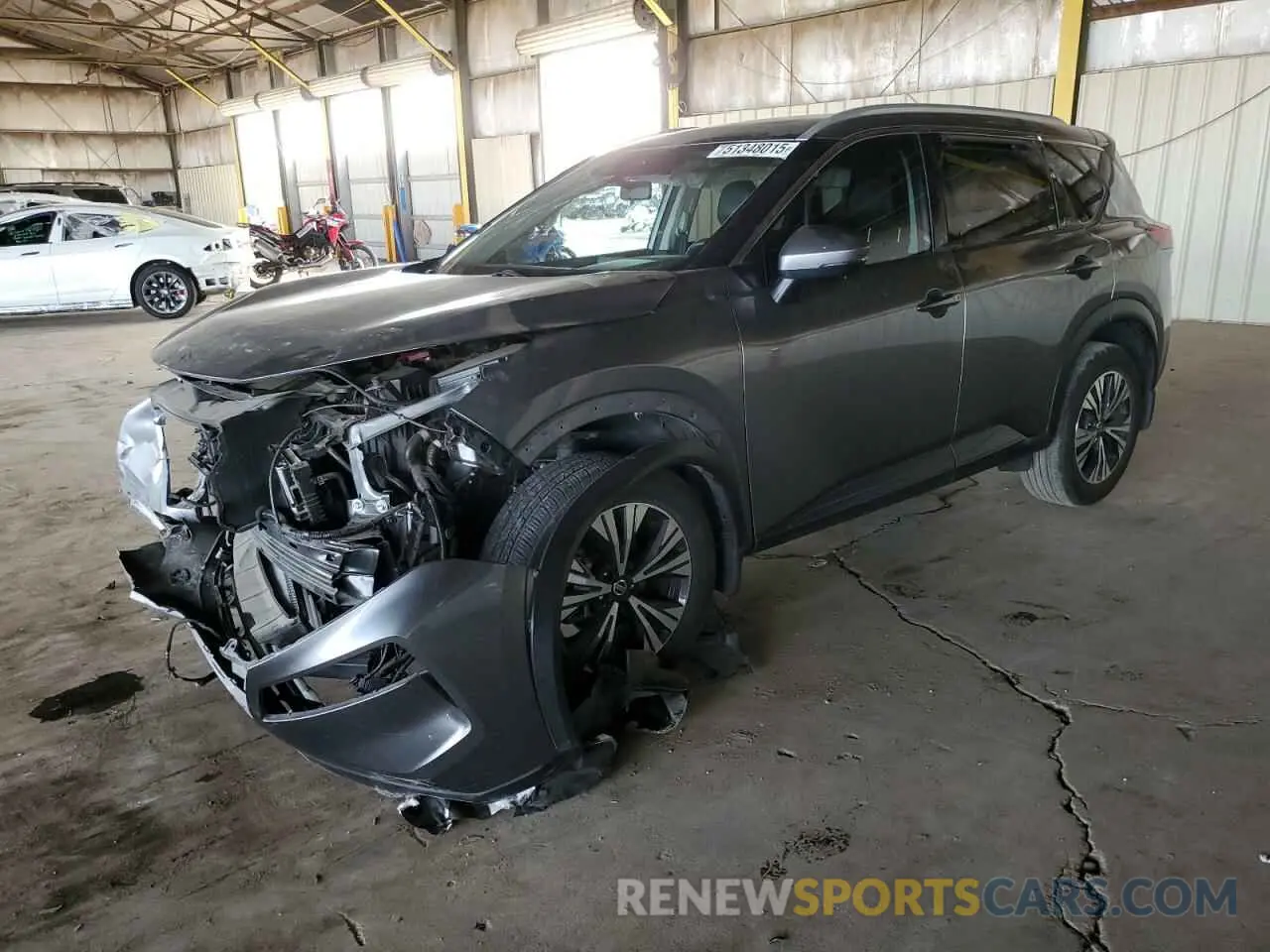 1 Photograph of a damaged car JN8AT3BB0MW204543 NISSAN ROGUE 2021