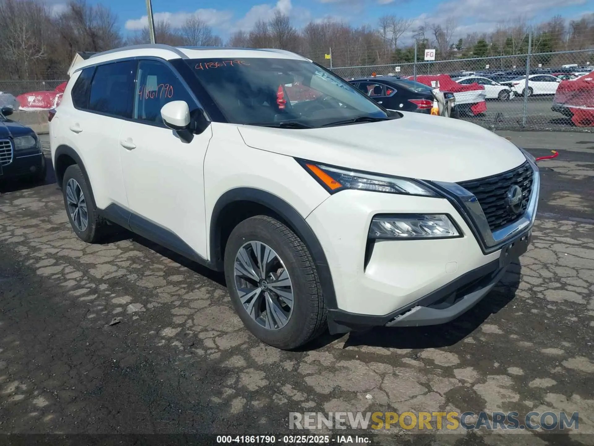 1 Photograph of a damaged car JN8AT3BB0MW214750 NISSAN ROGUE 2021