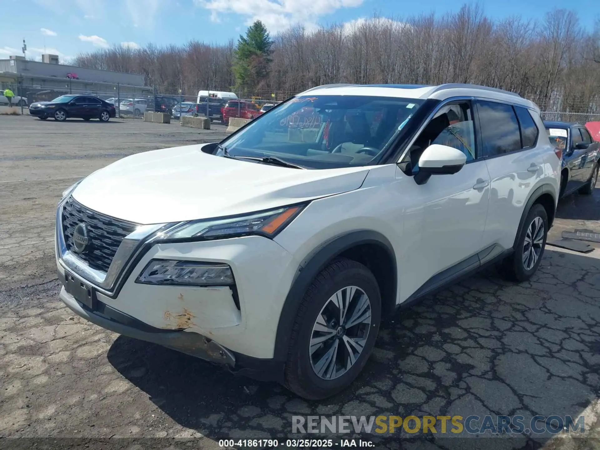 2 Photograph of a damaged car JN8AT3BB0MW214750 NISSAN ROGUE 2021