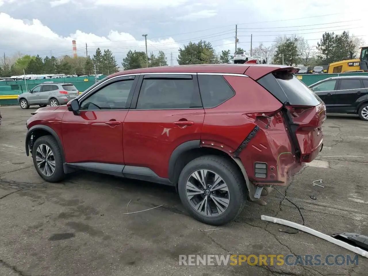 2 Photograph of a damaged car JN8AT3BB0MW227563 NISSAN ROGUE 2021