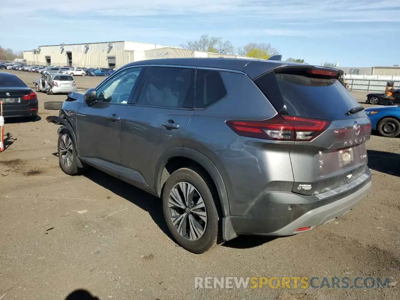 2 Photograph of a damaged car JN8AT3BB1MW209850 NISSAN ROGUE 2021
