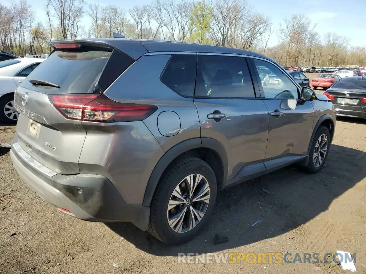 3 Photograph of a damaged car JN8AT3BB1MW209850 NISSAN ROGUE 2021