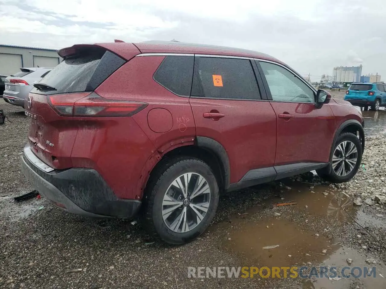 3 Photograph of a damaged car JN8AT3BB1MW227975 NISSAN ROGUE 2021