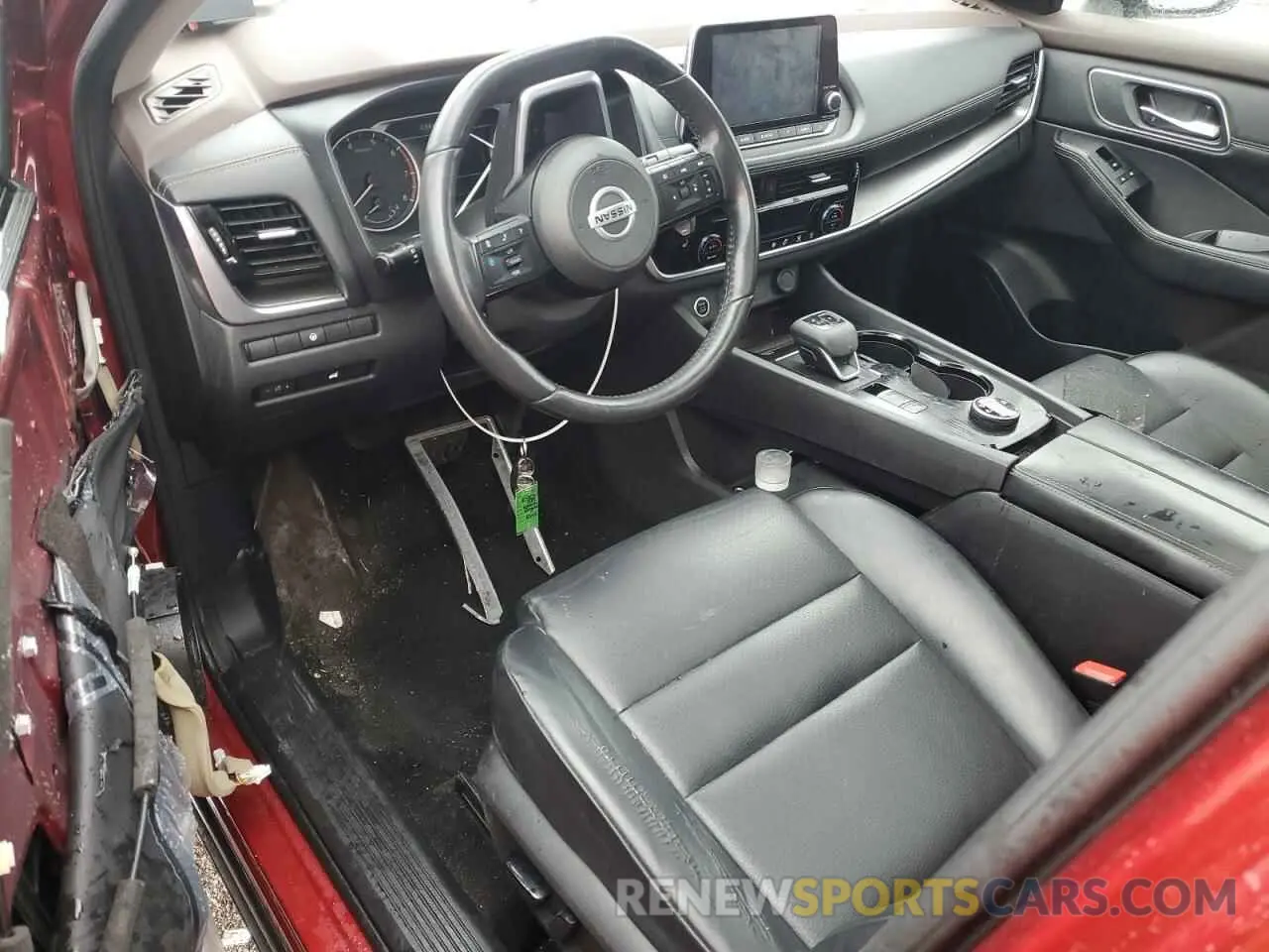 8 Photograph of a damaged car JN8AT3BB1MW227975 NISSAN ROGUE 2021