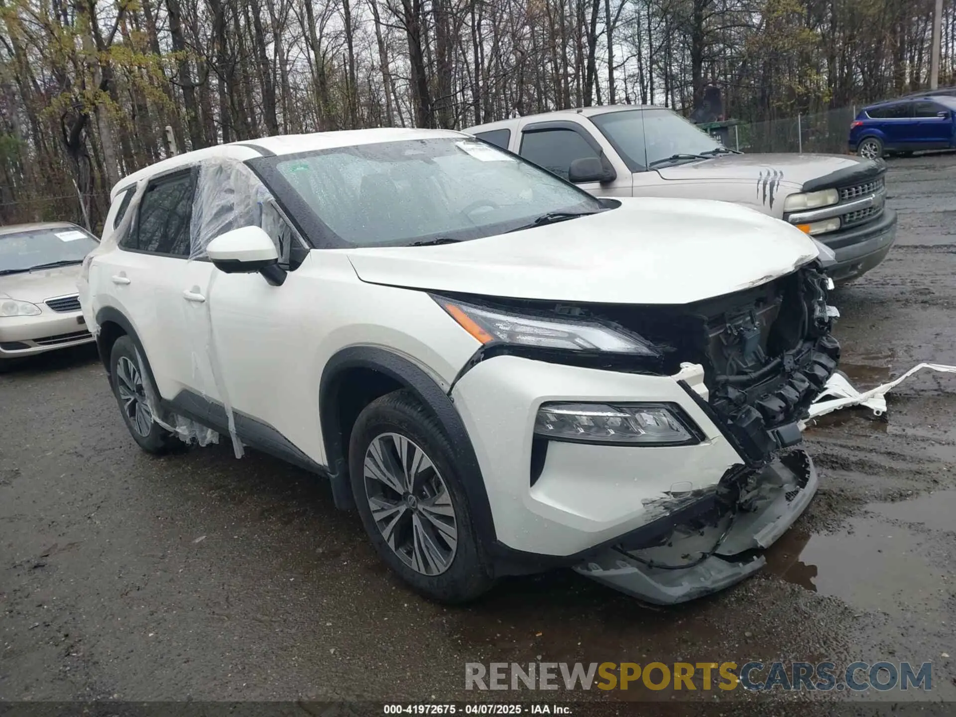 1 Photograph of a damaged car JN8AT3BB1MW232187 NISSAN ROGUE 2021