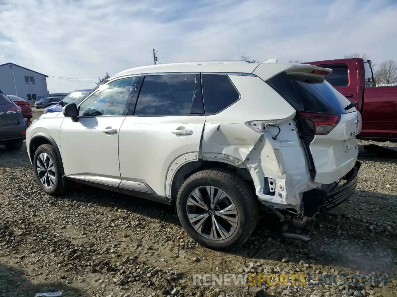 2 Photograph of a damaged car JN8AT3BB1MW234361 NISSAN ROGUE 2021