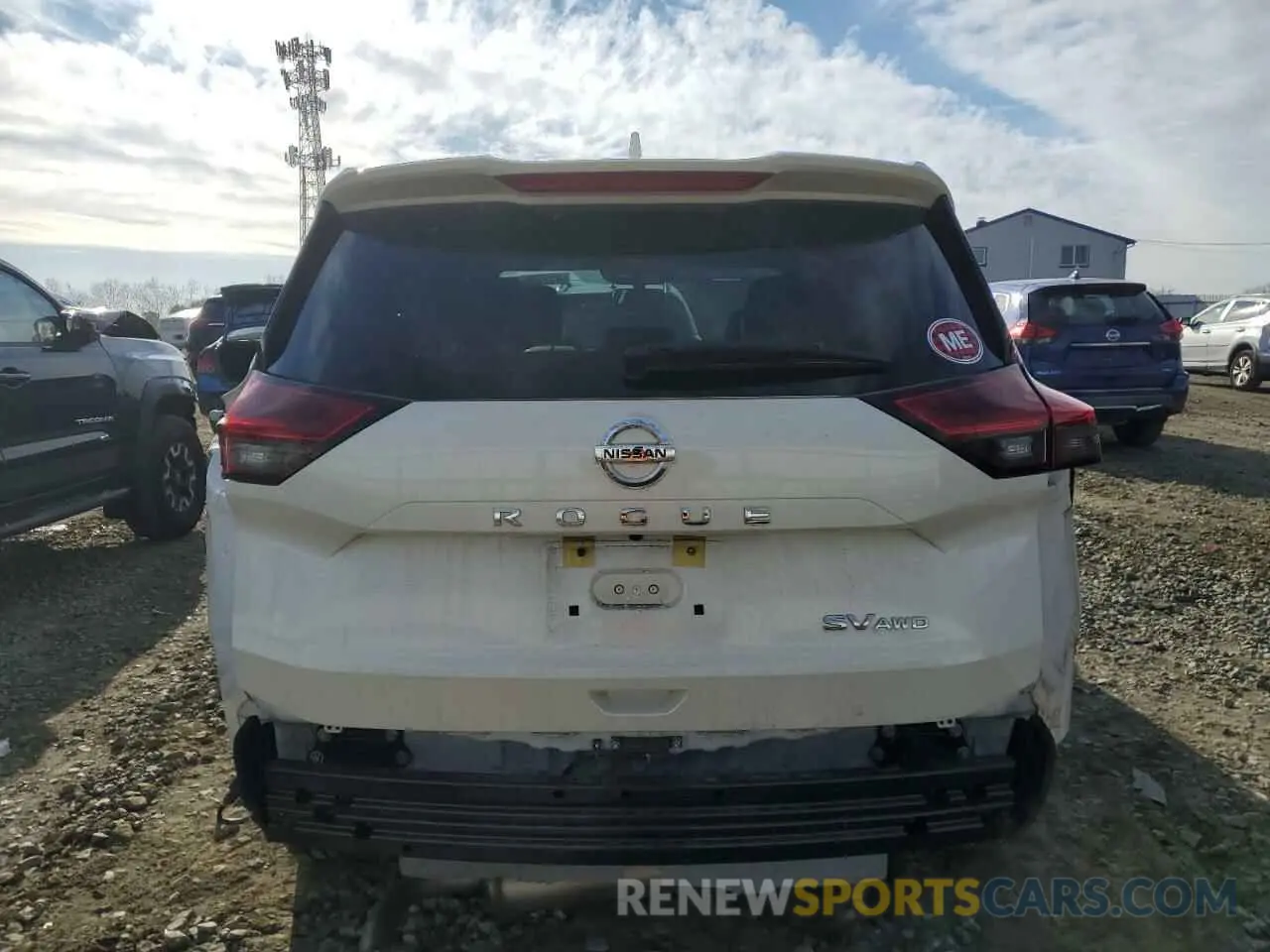 6 Photograph of a damaged car JN8AT3BB1MW234361 NISSAN ROGUE 2021