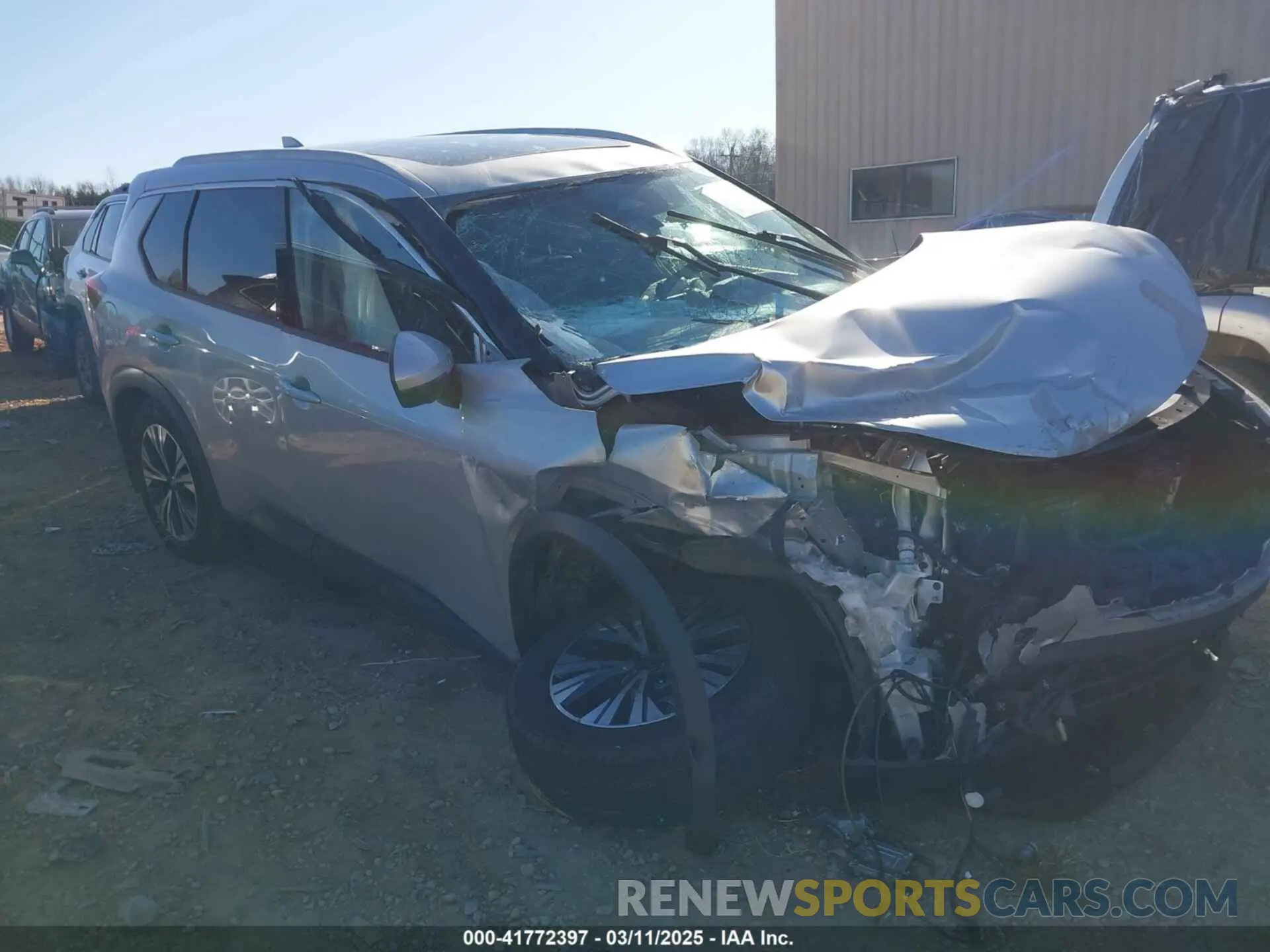 1 Photograph of a damaged car JN8AT3BB1MW235770 NISSAN ROGUE 2021