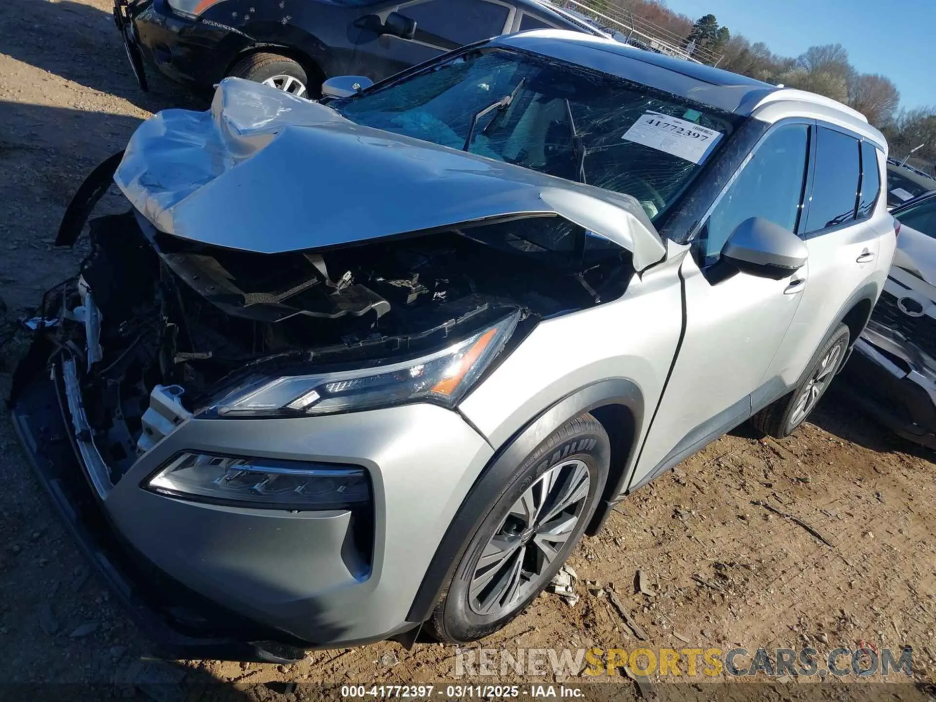 2 Photograph of a damaged car JN8AT3BB1MW235770 NISSAN ROGUE 2021