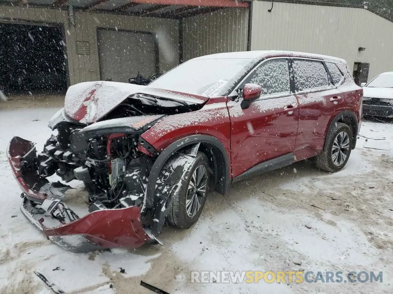 1 Photograph of a damaged car JN8AT3BB2MW210019 NISSAN ROGUE 2021