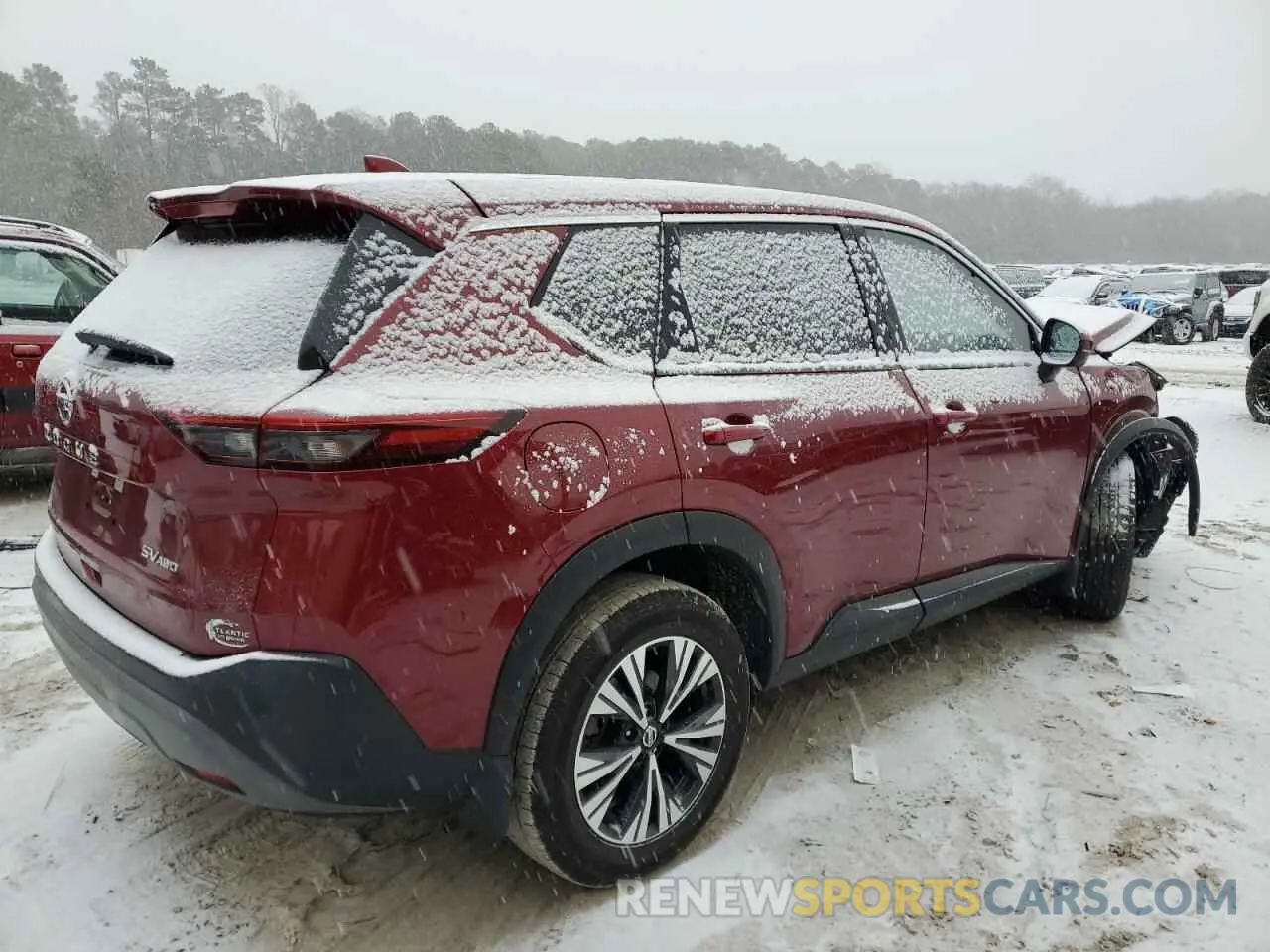 3 Photograph of a damaged car JN8AT3BB2MW210019 NISSAN ROGUE 2021
