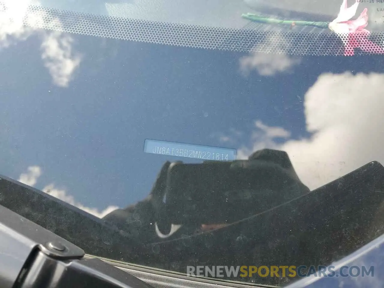 12 Photograph of a damaged car JN8AT3BB2MW221814 NISSAN ROGUE 2021