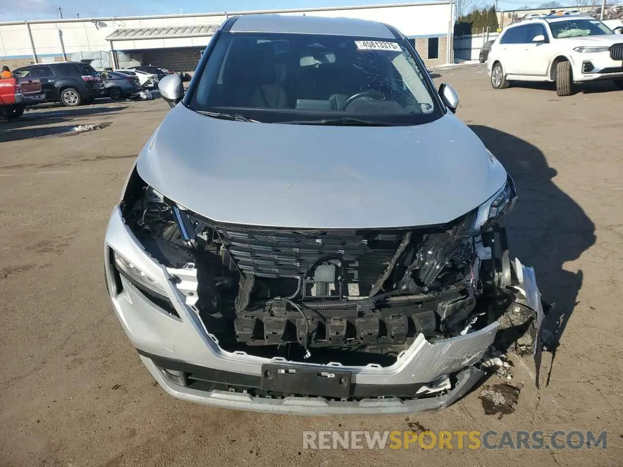 5 Photograph of a damaged car JN8AT3BB3MW226035 NISSAN ROGUE 2021