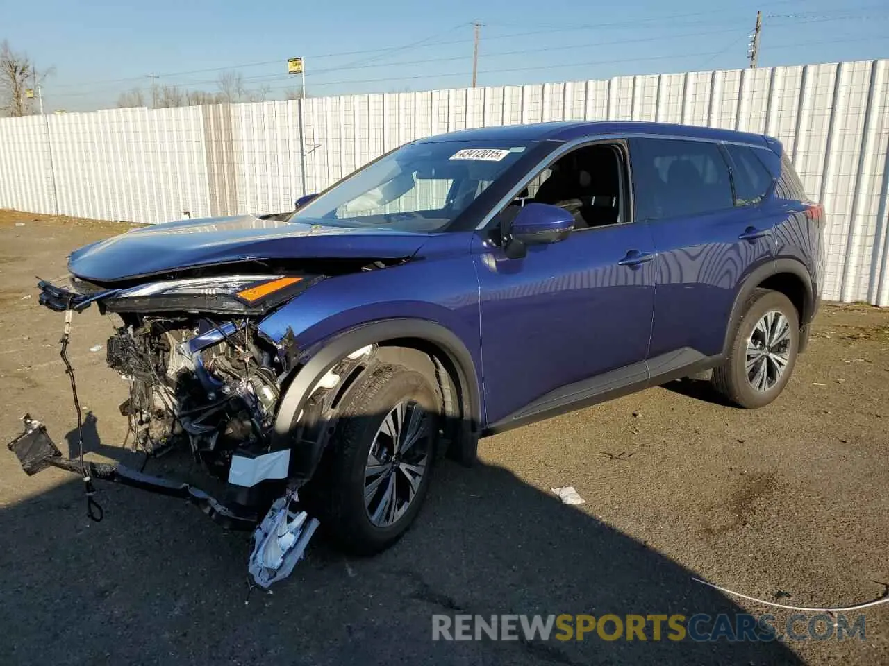 1 Photograph of a damaged car JN8AT3BB3MW227881 NISSAN ROGUE 2021