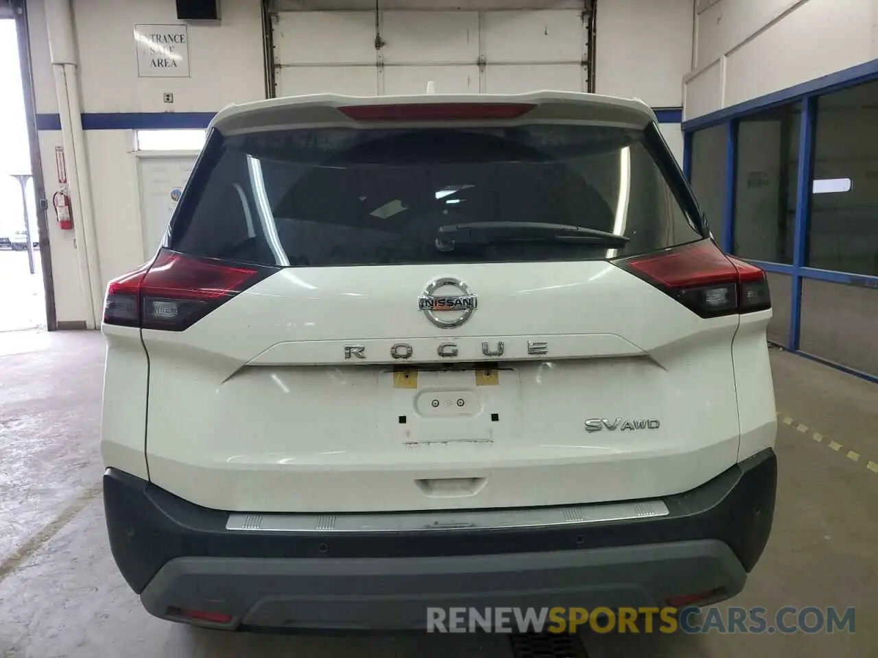 6 Photograph of a damaged car JN8AT3BB3MW234135 NISSAN ROGUE 2021