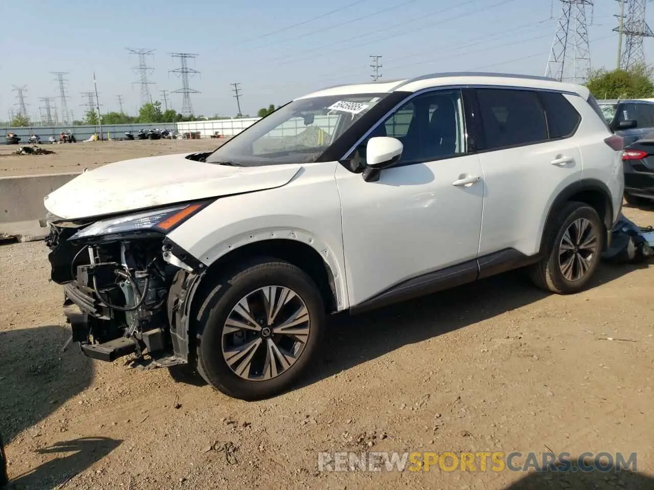 1 Photograph of a damaged car JN8AT3BB4MW210829 NISSAN ROGUE 2021