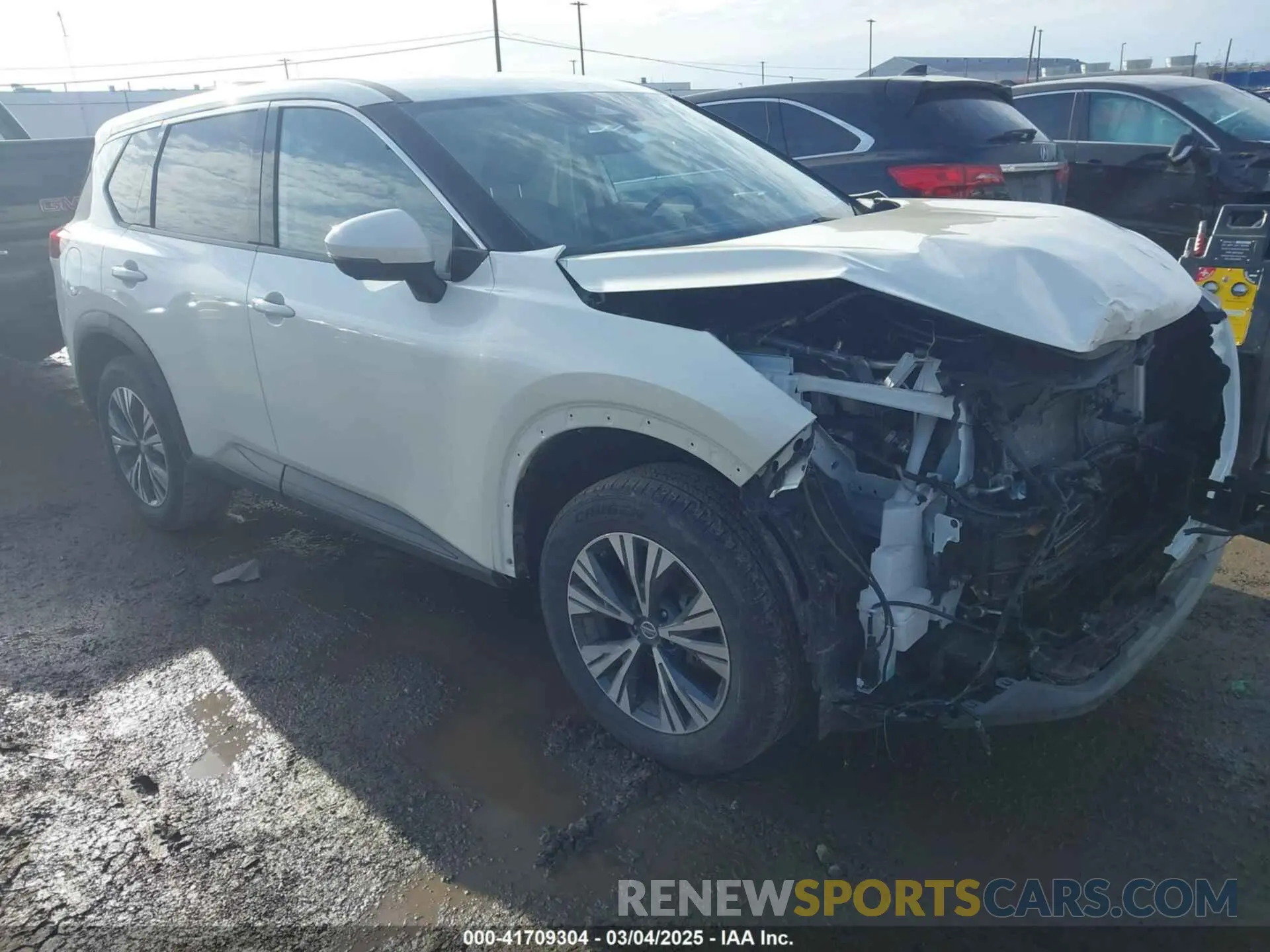 1 Photograph of a damaged car JN8AT3BB4MW213343 NISSAN ROGUE 2021