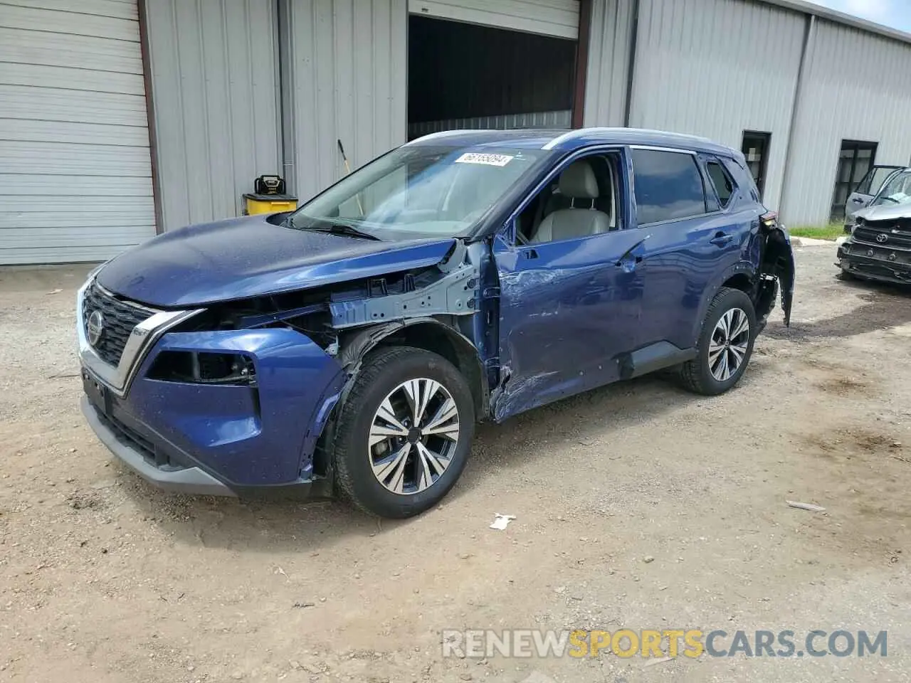 1 Photograph of a damaged car JN8AT3BB4MW222608 NISSAN ROGUE 2021