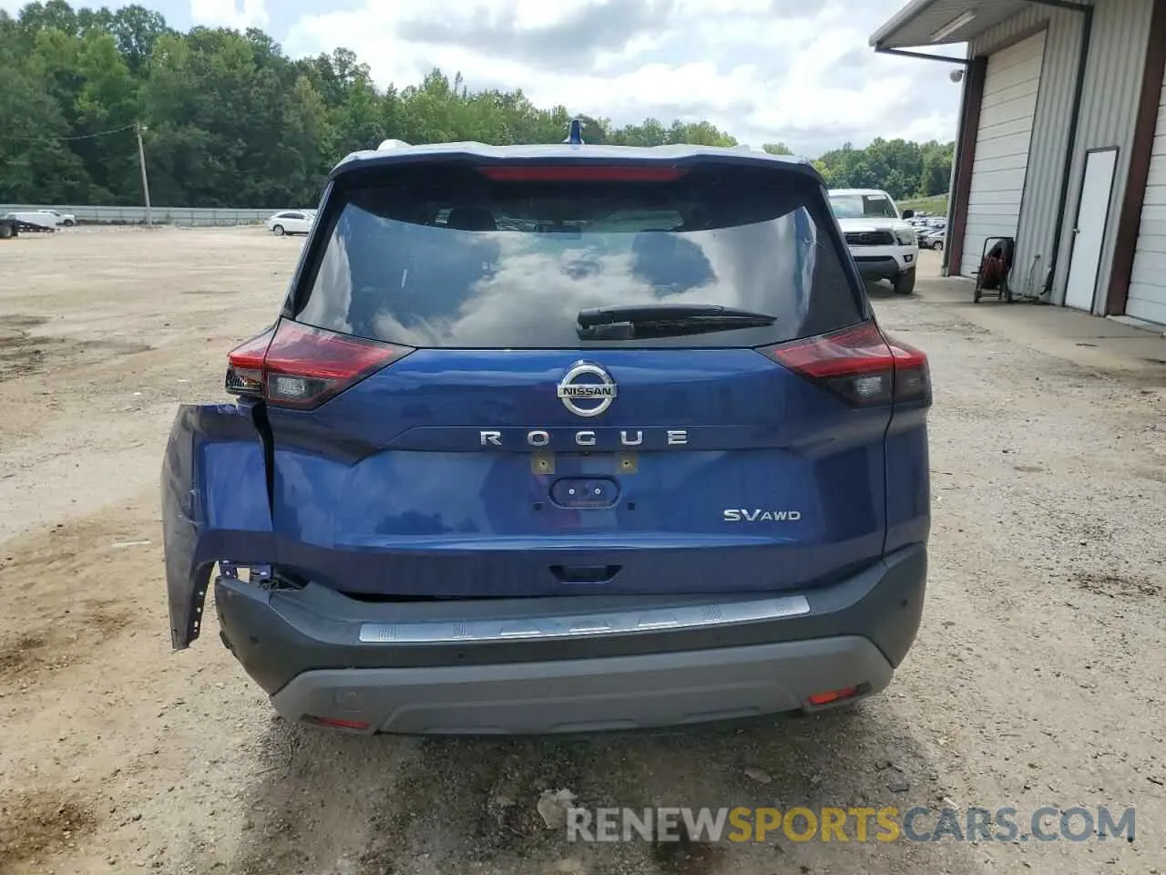 6 Photograph of a damaged car JN8AT3BB4MW222608 NISSAN ROGUE 2021