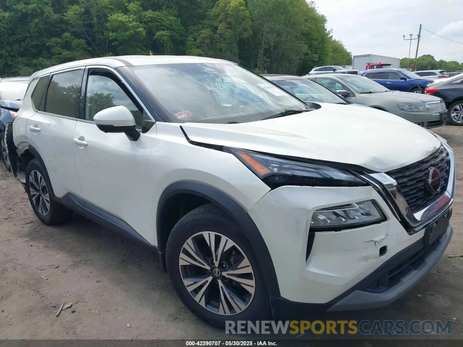 1 Photograph of a damaged car JN8AT3BB5MW203775 NISSAN ROGUE 2021