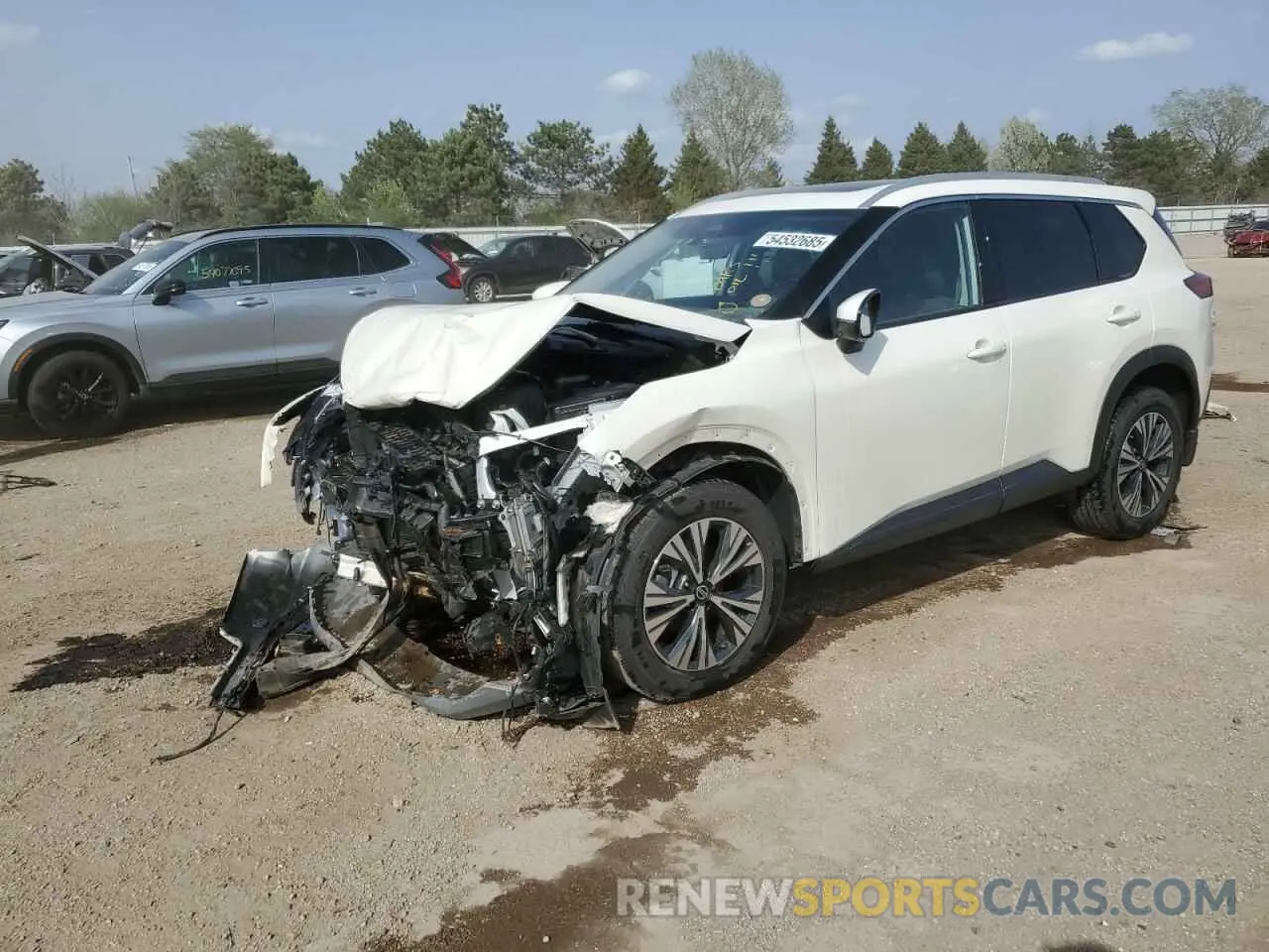 1 Photograph of a damaged car JN8AT3BB5MW205669 NISSAN ROGUE 2021