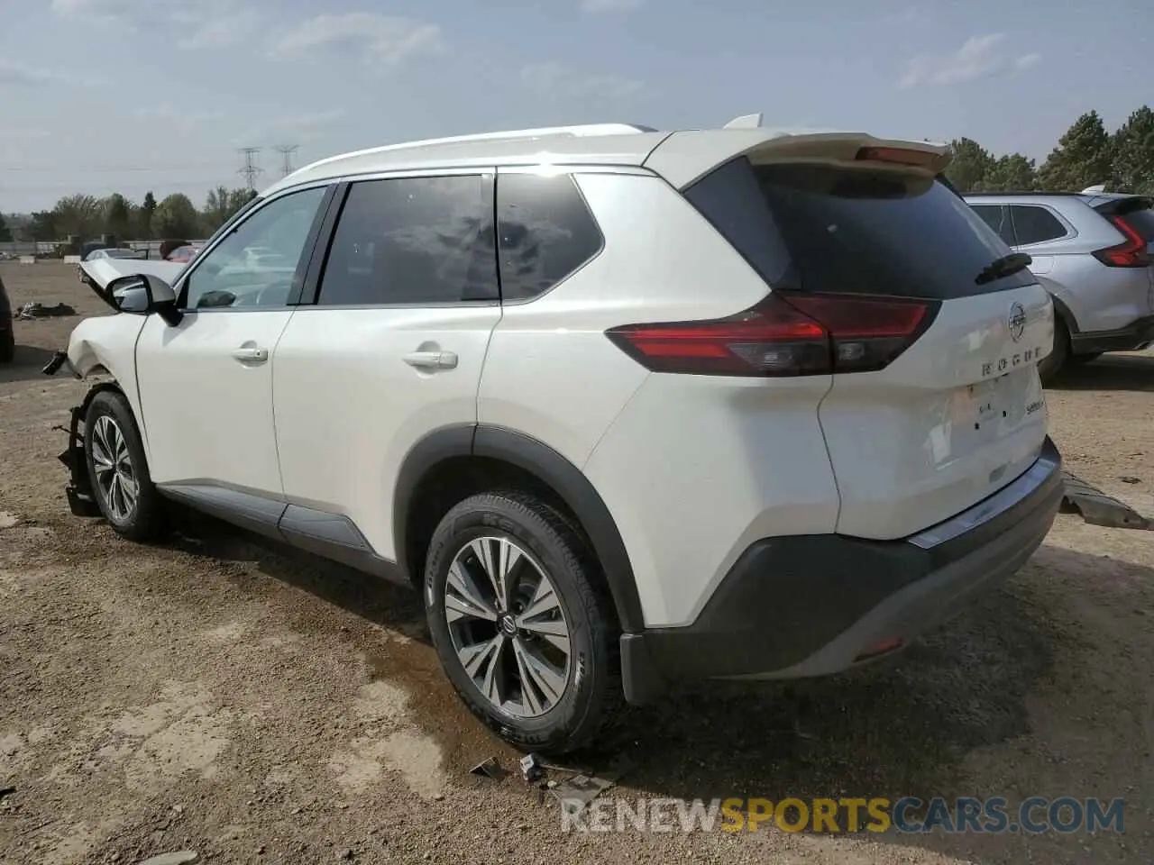 2 Photograph of a damaged car JN8AT3BB5MW205669 NISSAN ROGUE 2021