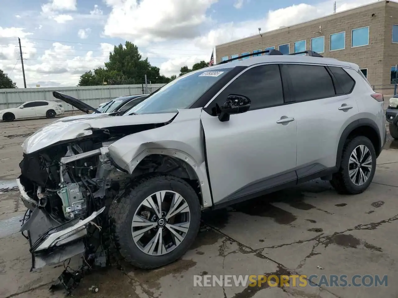 1 Photograph of a damaged car JN8AT3BB5MW213156 NISSAN ROGUE 2021