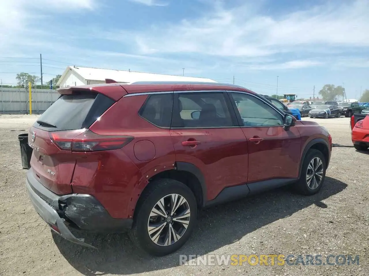 3 Photograph of a damaged car JN8AT3BB5MW229213 NISSAN ROGUE 2021