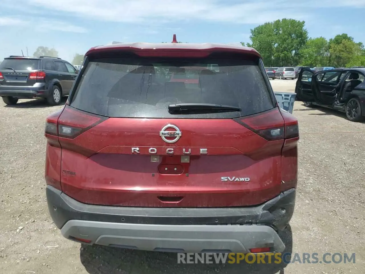 6 Photograph of a damaged car JN8AT3BB5MW229213 NISSAN ROGUE 2021