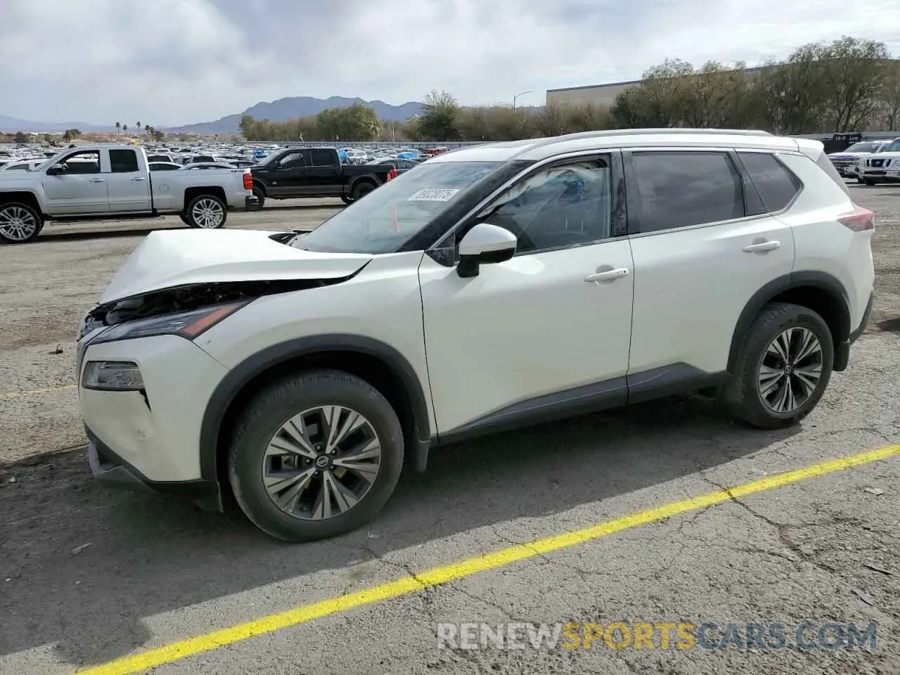 1 Photograph of a damaged car JN8AT3BB5MW234640 NISSAN ROGUE 2021