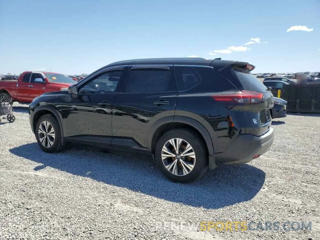 2 Photograph of a damaged car JN8AT3BB6MW205955 NISSAN ROGUE 2021