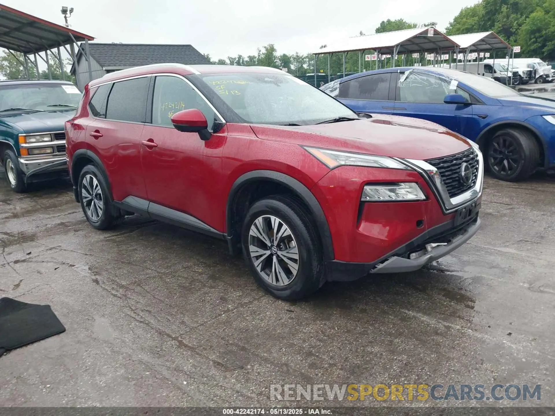 1 Photograph of a damaged car JN8AT3BB6MW207303 NISSAN ROGUE 2021