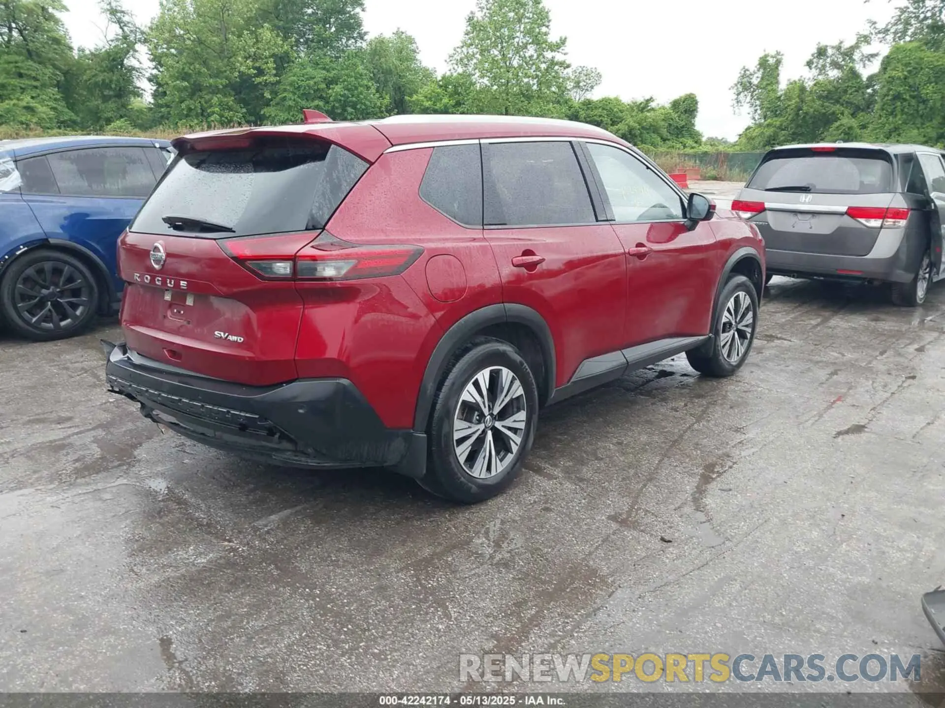 4 Photograph of a damaged car JN8AT3BB6MW207303 NISSAN ROGUE 2021
