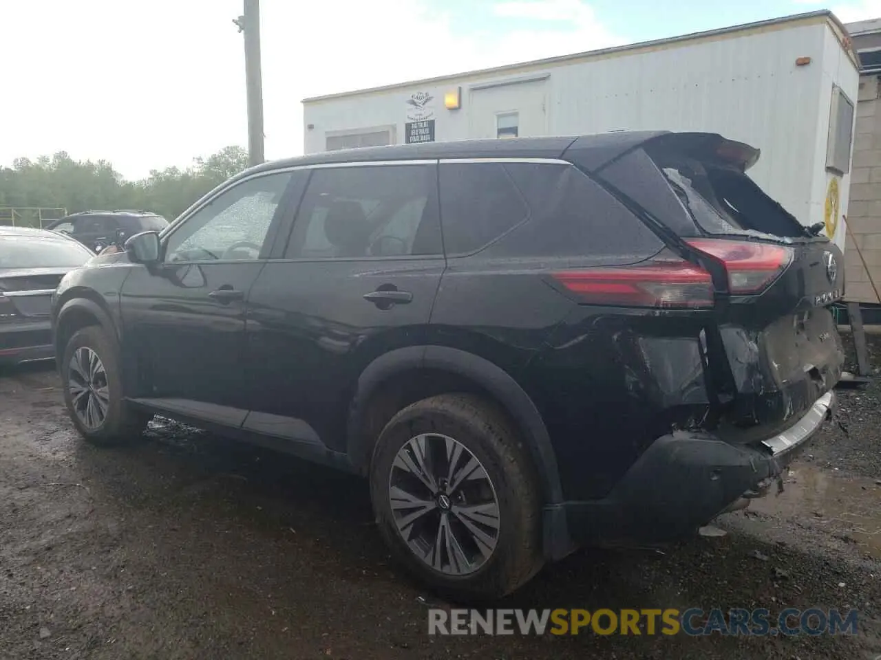 2 Photograph of a damaged car JN8AT3BB6MW216843 NISSAN ROGUE 2021