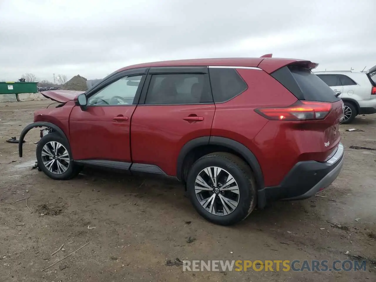 2 Photograph of a damaged car JN8AT3BB6MW220665 NISSAN ROGUE 2021