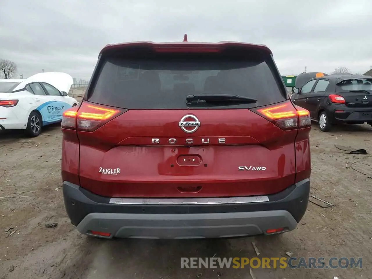 6 Photograph of a damaged car JN8AT3BB6MW220665 NISSAN ROGUE 2021
