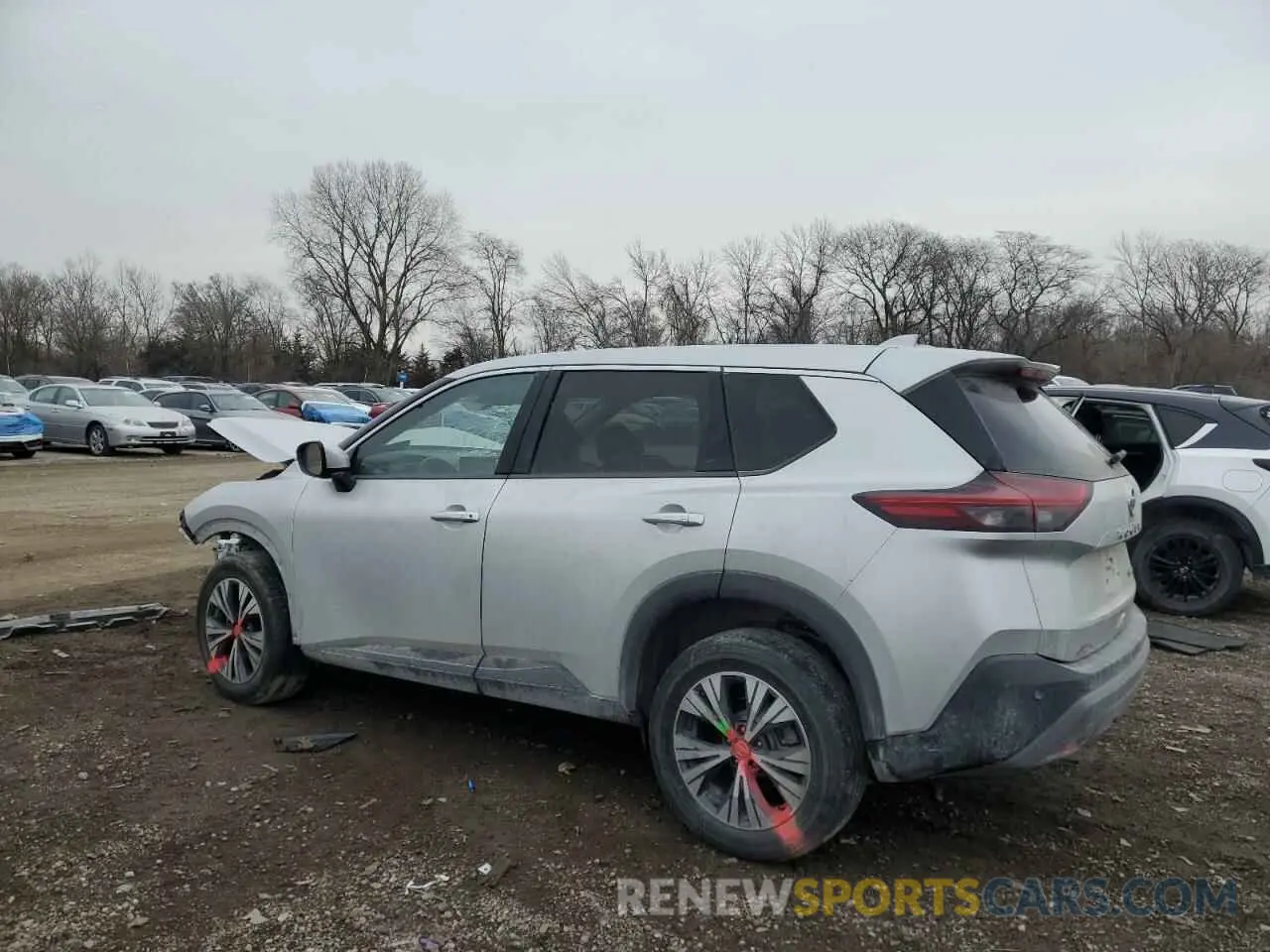 2 Photograph of a damaged car JN8AT3BB6MW223033 NISSAN ROGUE 2021