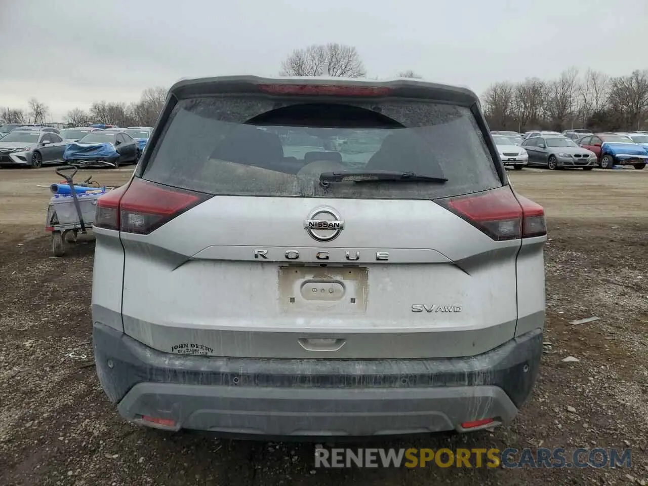 6 Photograph of a damaged car JN8AT3BB6MW223033 NISSAN ROGUE 2021