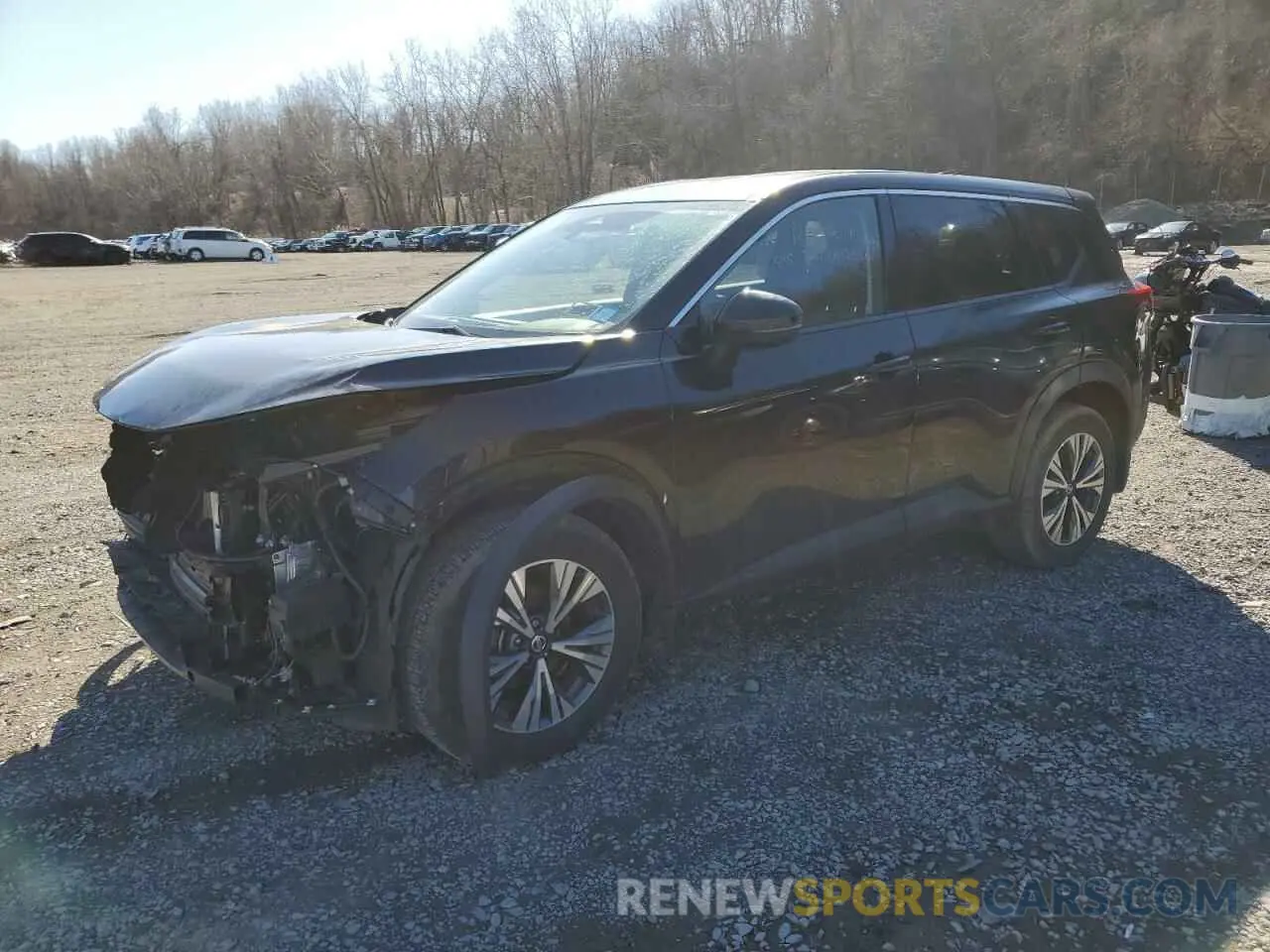 1 Photograph of a damaged car JN8AT3BB7MW201770 NISSAN ROGUE 2021