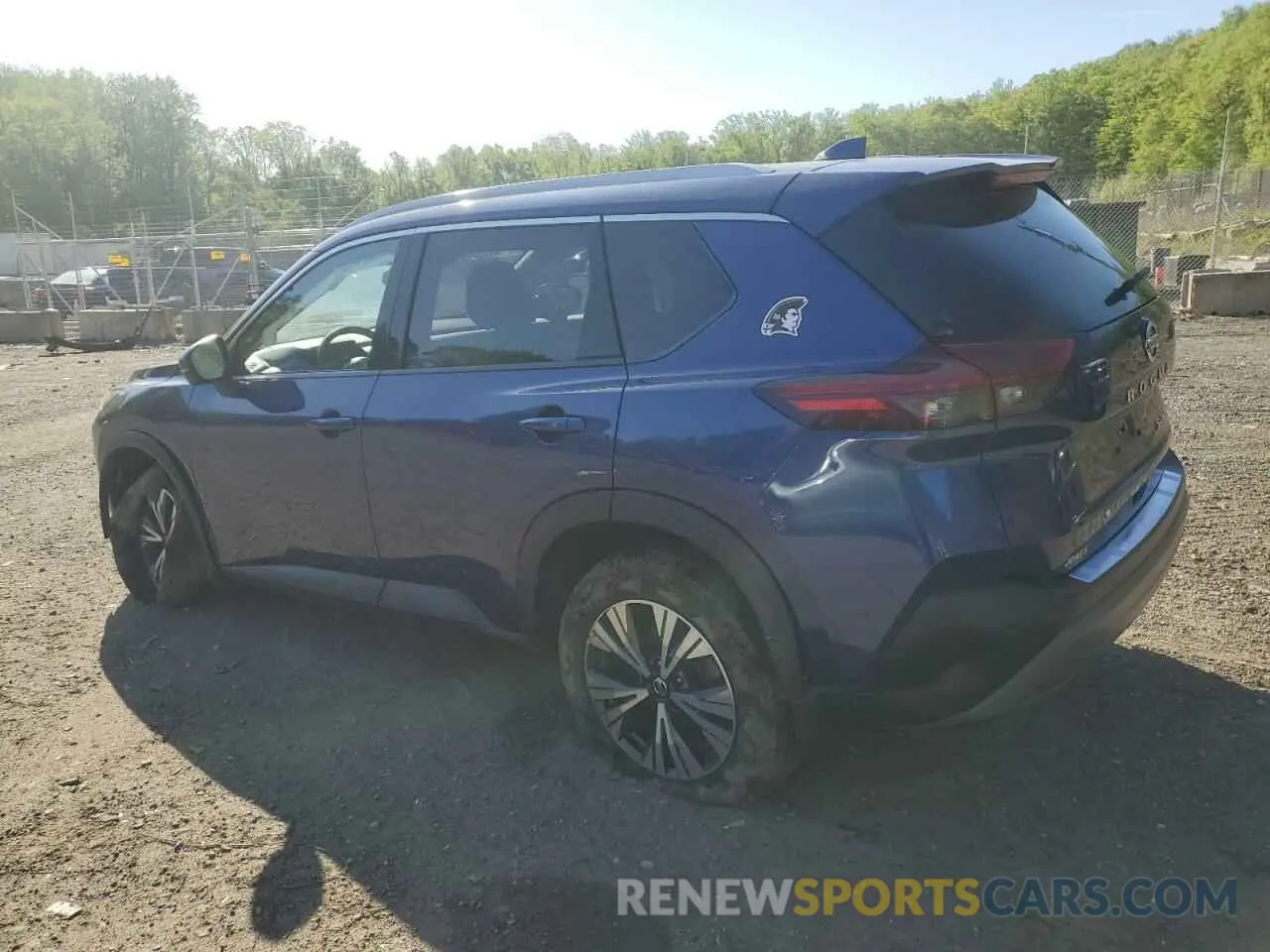 2 Photograph of a damaged car JN8AT3BB7MW209397 NISSAN ROGUE 2021
