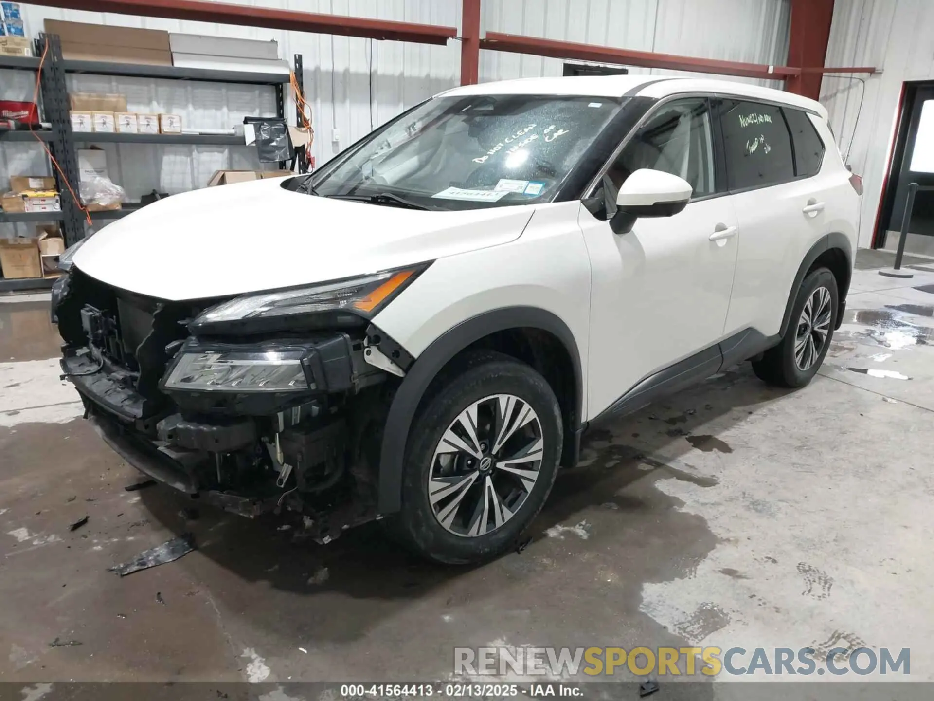 2 Photograph of a damaged car JN8AT3BB7MW219055 NISSAN ROGUE 2021