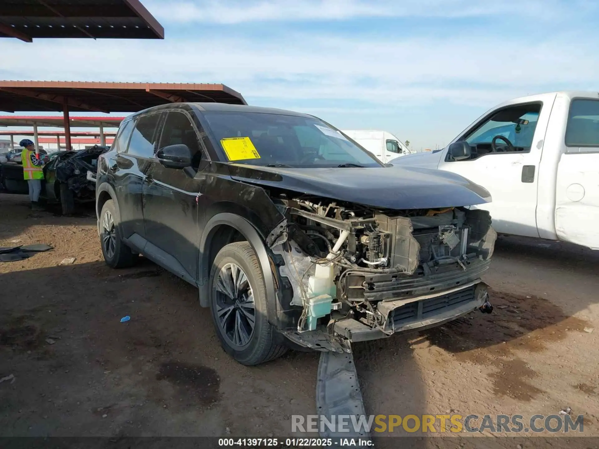 1 Photograph of a damaged car JN8AT3BB7MW227687 NISSAN ROGUE 2021