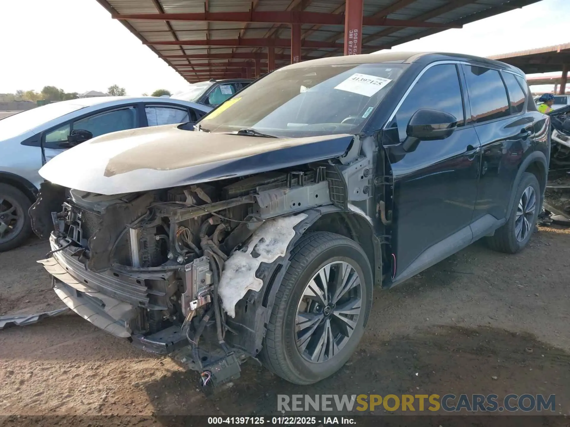 2 Photograph of a damaged car JN8AT3BB7MW227687 NISSAN ROGUE 2021