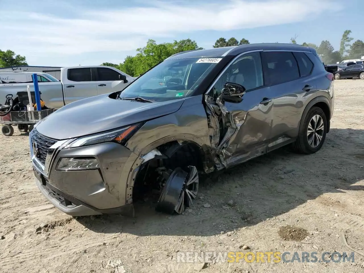 1 Photograph of a damaged car JN8AT3BB7MW234395 NISSAN ROGUE 2021