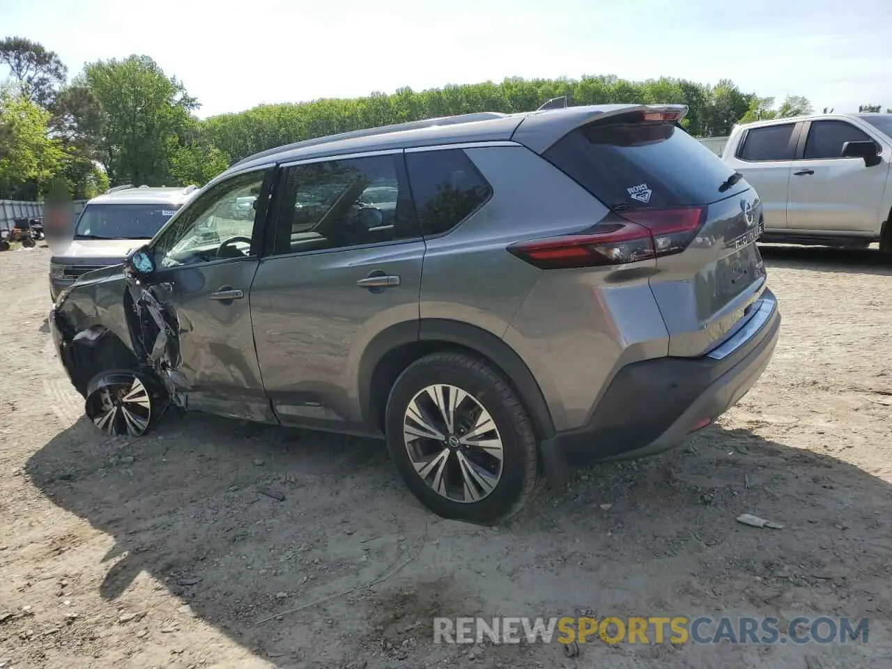 2 Photograph of a damaged car JN8AT3BB7MW234395 NISSAN ROGUE 2021