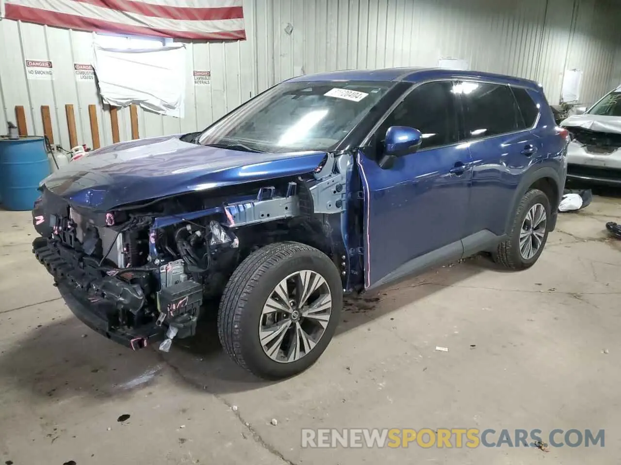 1 Photograph of a damaged car JN8AT3BB8MW220103 NISSAN ROGUE 2021