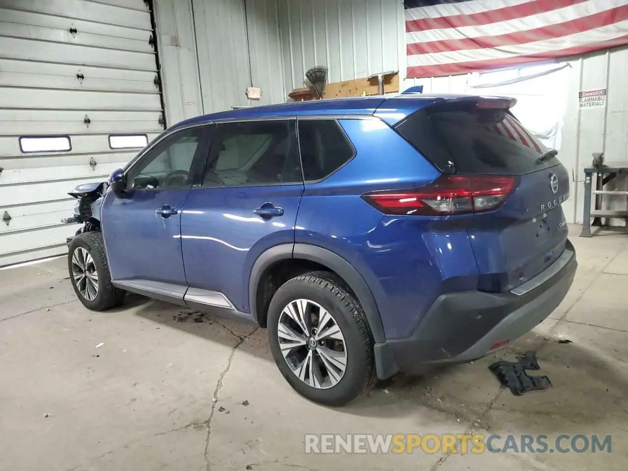 2 Photograph of a damaged car JN8AT3BB8MW220103 NISSAN ROGUE 2021