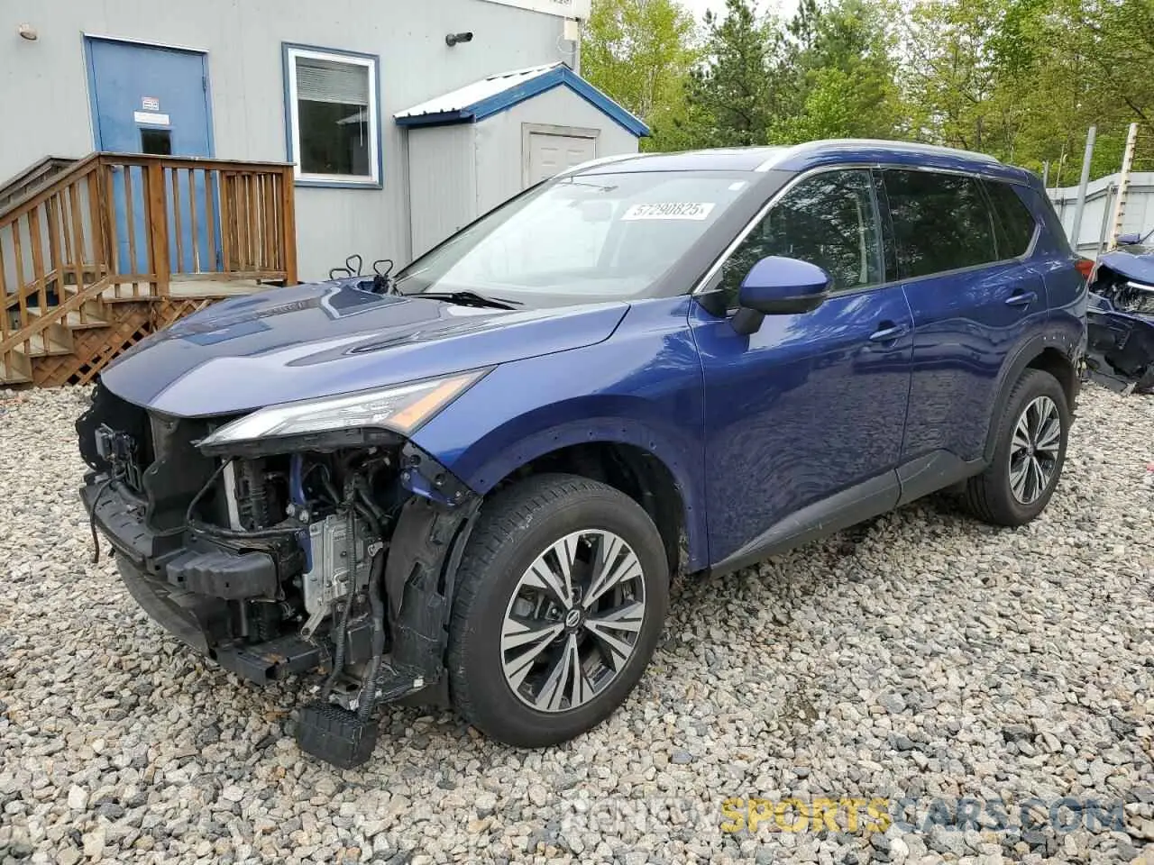 1 Photograph of a damaged car JN8AT3BB9MW206307 NISSAN ROGUE 2021
