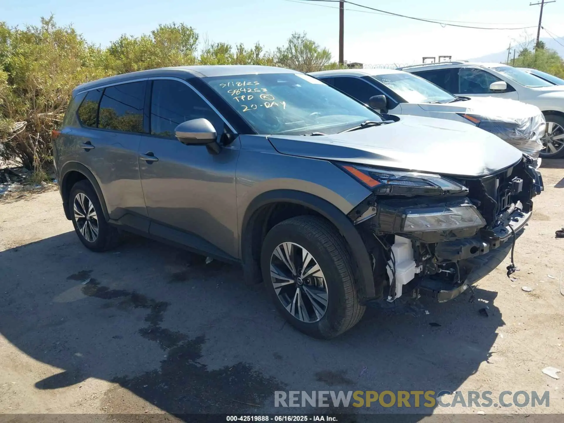 1 Photograph of a damaged car JN8AT3BB9MW220191 NISSAN ROGUE 2021